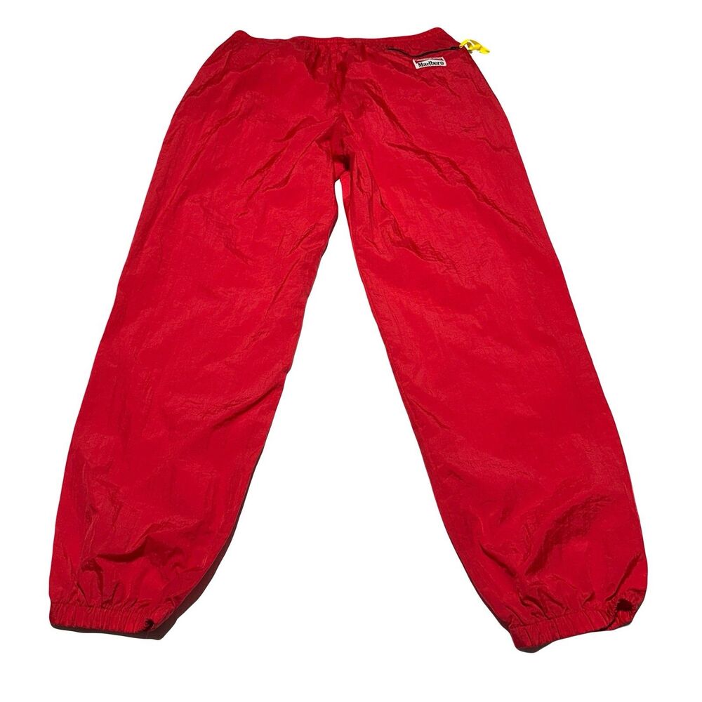 Vintage Marlboro Adventure Team Red Windbreaker Jogger Mens XL Track Pants